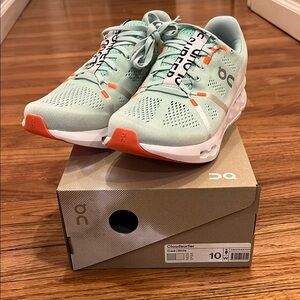 On Cloudsurfer Mint White Sneakers